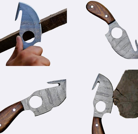 Handmade Skinning Knife | Small Fixed Blade Hunting knife| For Camping, Outdoor knives